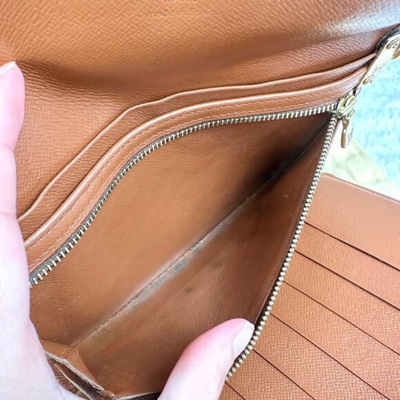 Louis Vuitton monogram vintage Wallet Crossbody with chains custom refurb - Picture 10 of 13